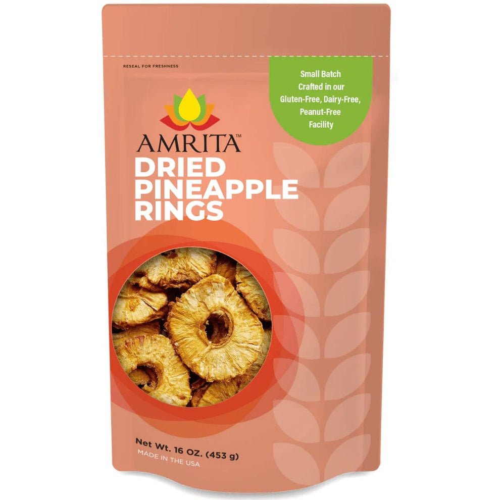 Amrita Bars Dried Pineapple Slices - 10  x 1 LB Bags