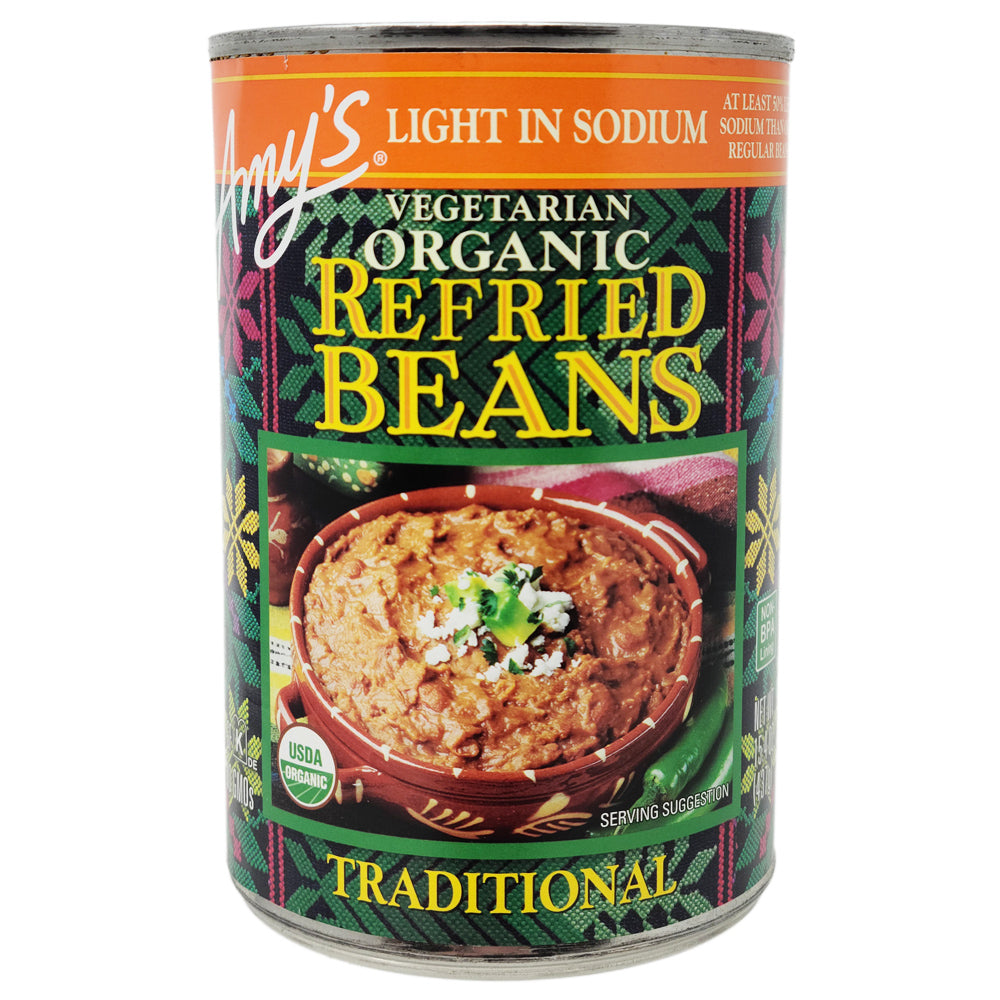 Amy's light in sodium refried beans, Low Sodium