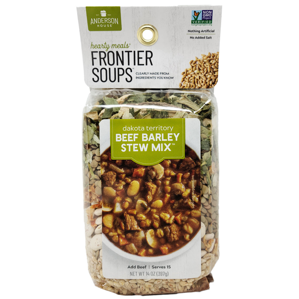Frontier Soups Dakota Territory Beef Barley Bean Stew No Salt Added