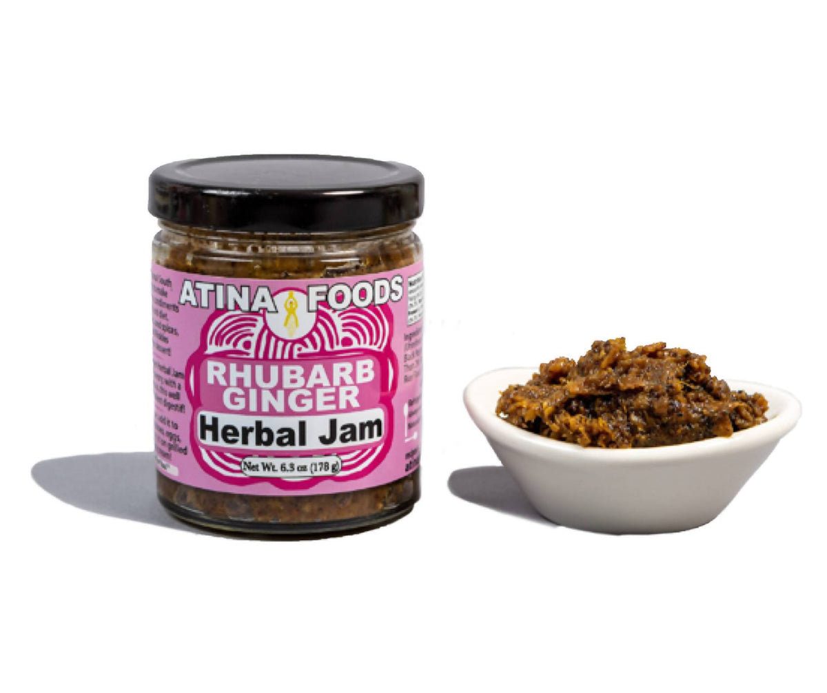Rhubarb Ginger Herbal Jam - 12 Jars x 6oz