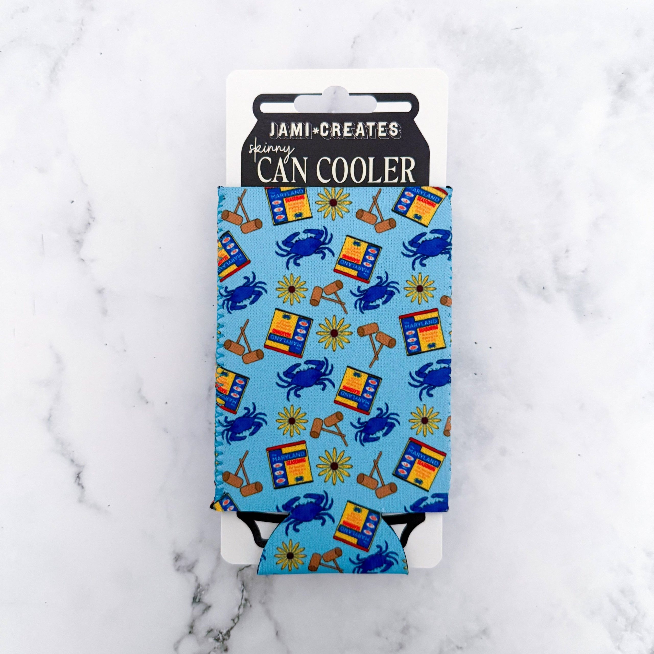 Jami Creates - Maryland Seasoning Skinny Can Cooler Koozie