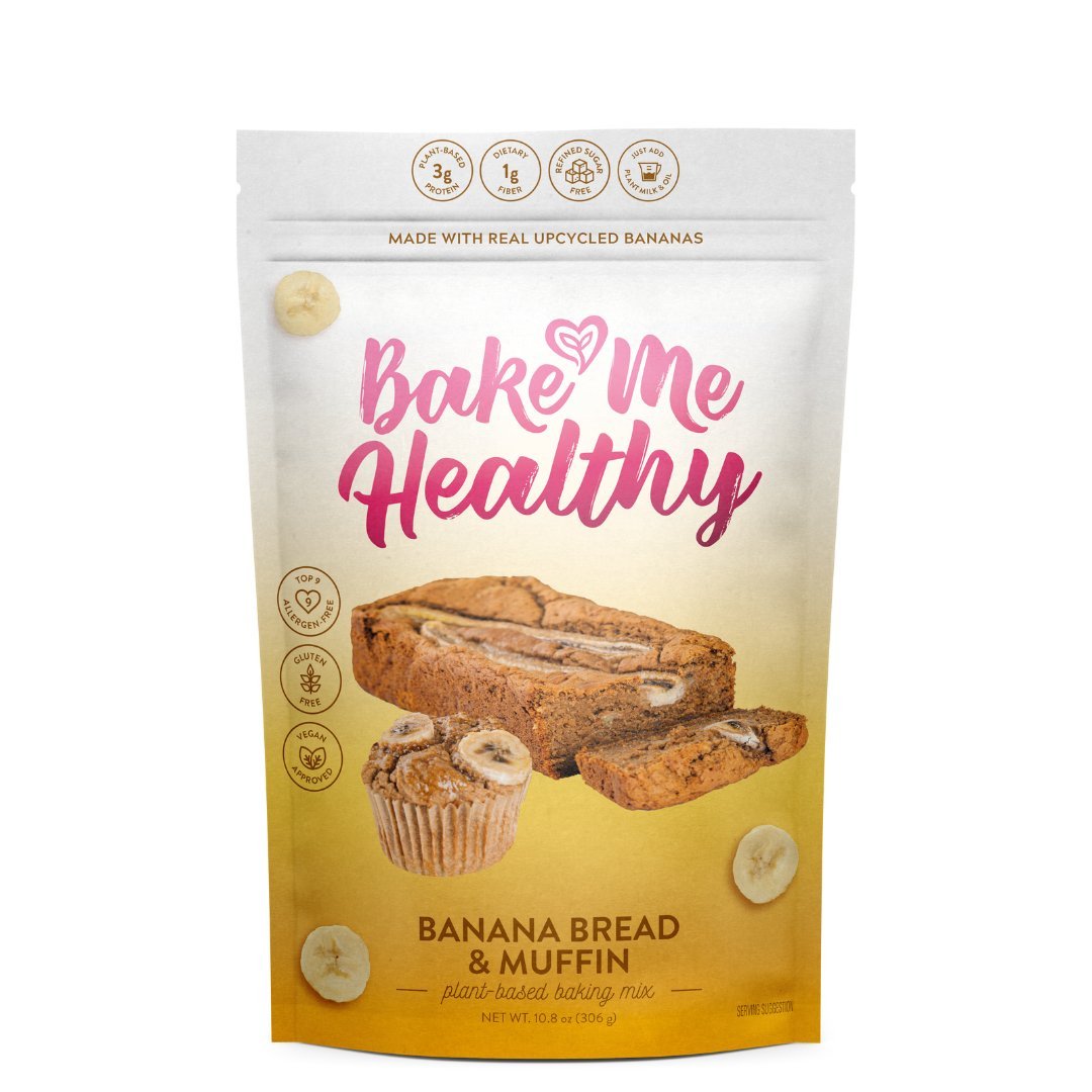 Bake Me Healthy Banana Bread & Muffin Plant-Based Baking Mix Case - 6 Bags