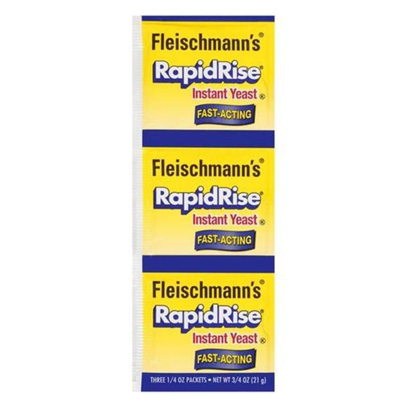 Fleischmann's Rapid rise Active Dry Yeast Fast-Acting 3 Strip Packets
