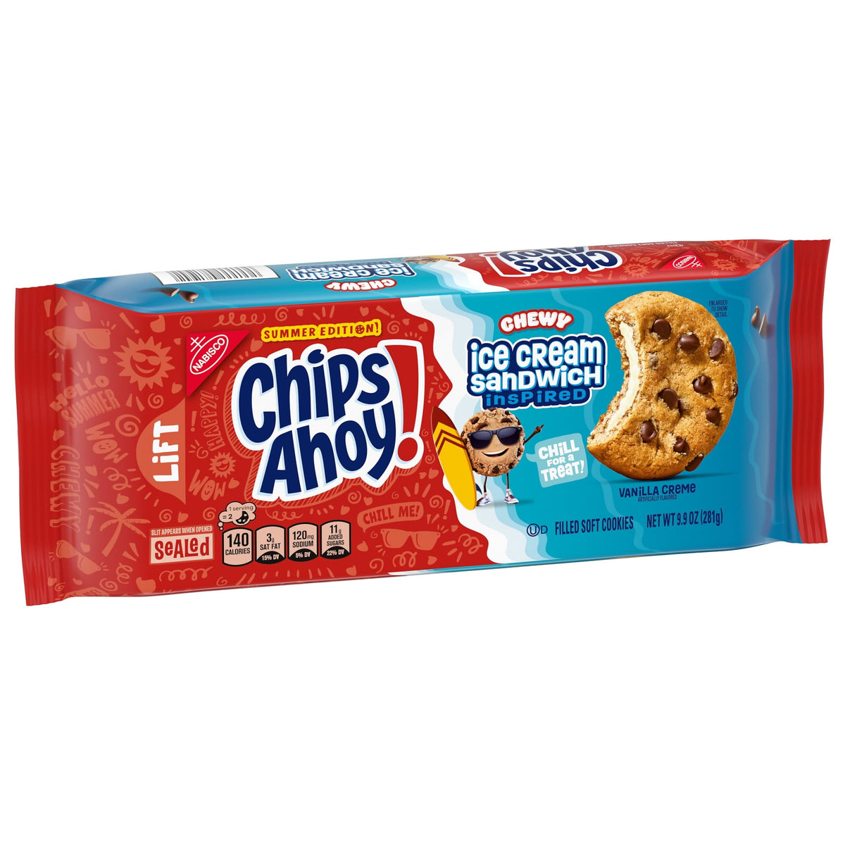 Chips Ahoy Chewy Ice Cream Sandwich Inspired Choco Chip Cookies