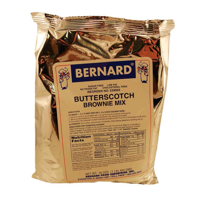 Bernard Butterscotch Brownie Mix, Very Low Sodium