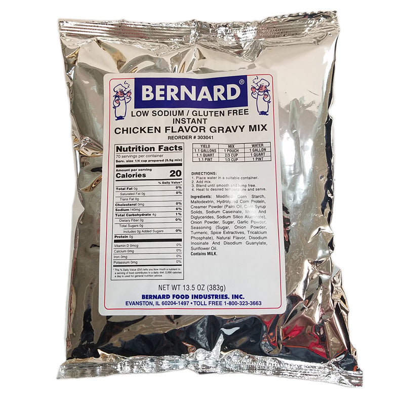 Bernard Very Low Sodium Fat Free Chicken Flavor Gravy Mix