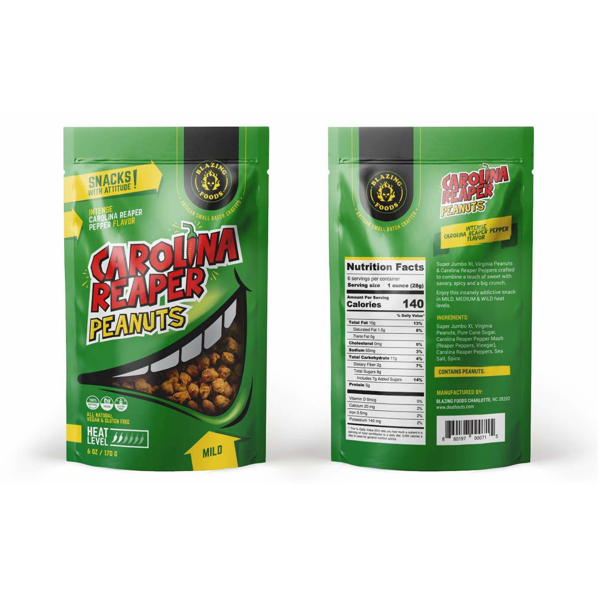 Carolina Reaper Peanuts - Mild