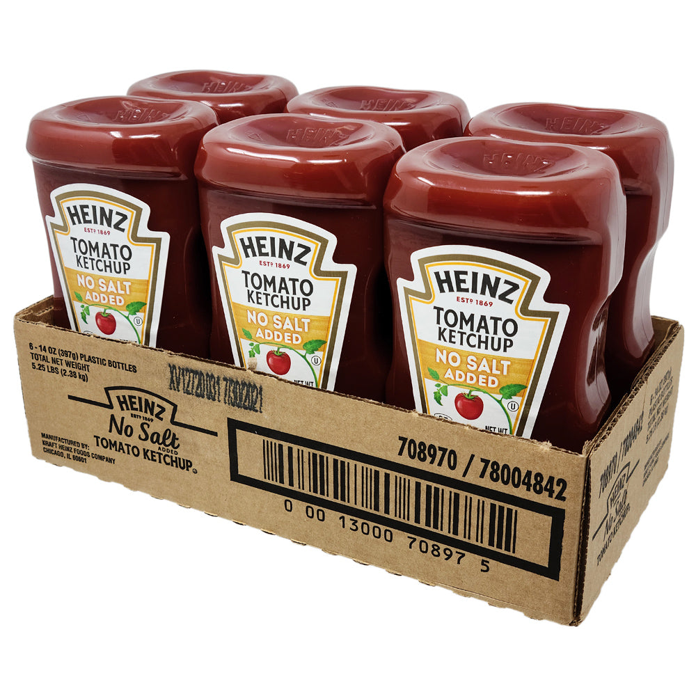 Case of 6 Heinz Tomato Ketchup No Salt Added
