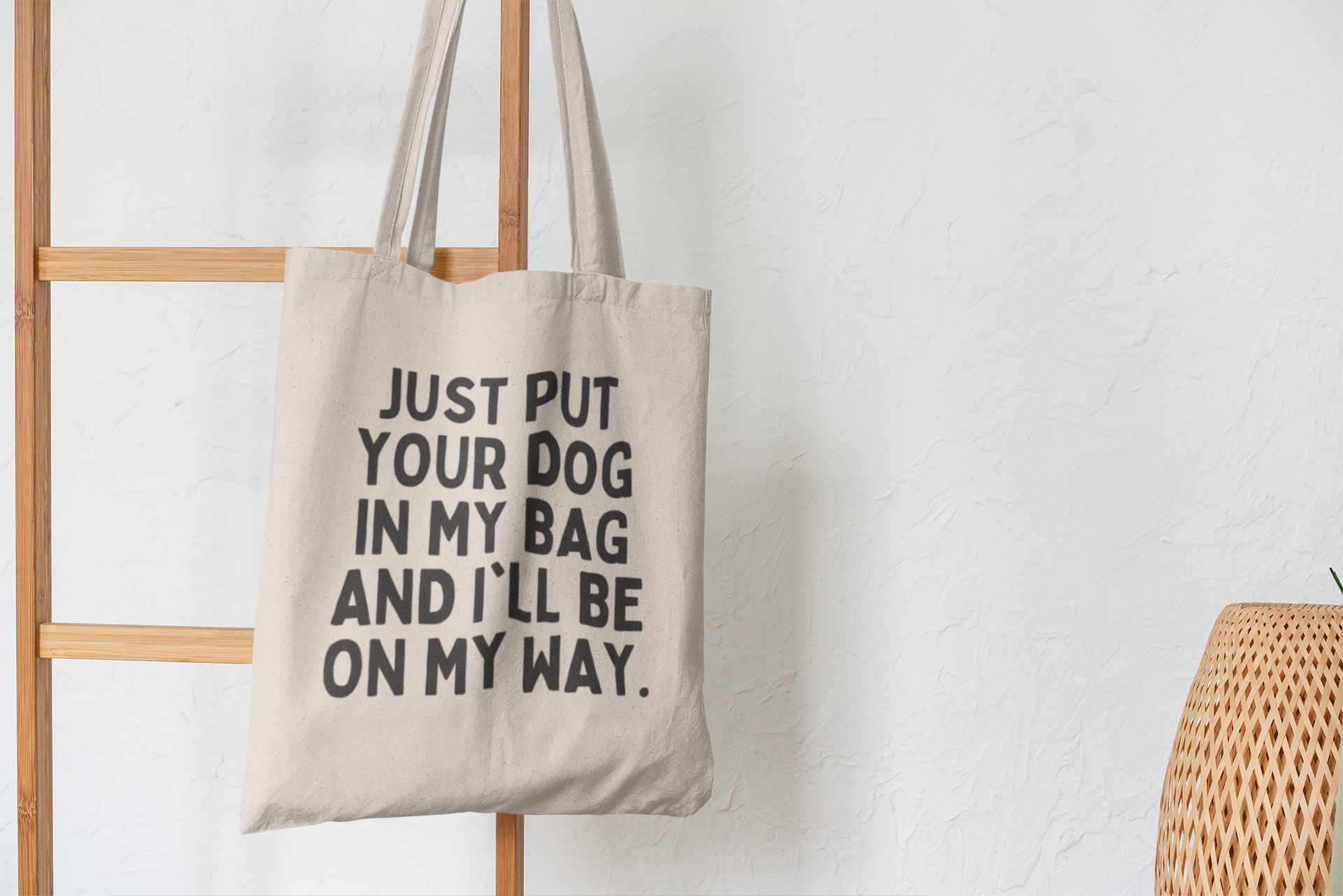 Buffalovely - Dognapping Cotton Tote Bag