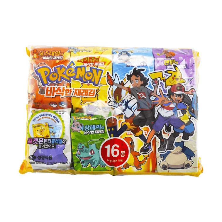 Pokemon Sliced Seaweed {pack of 16}
