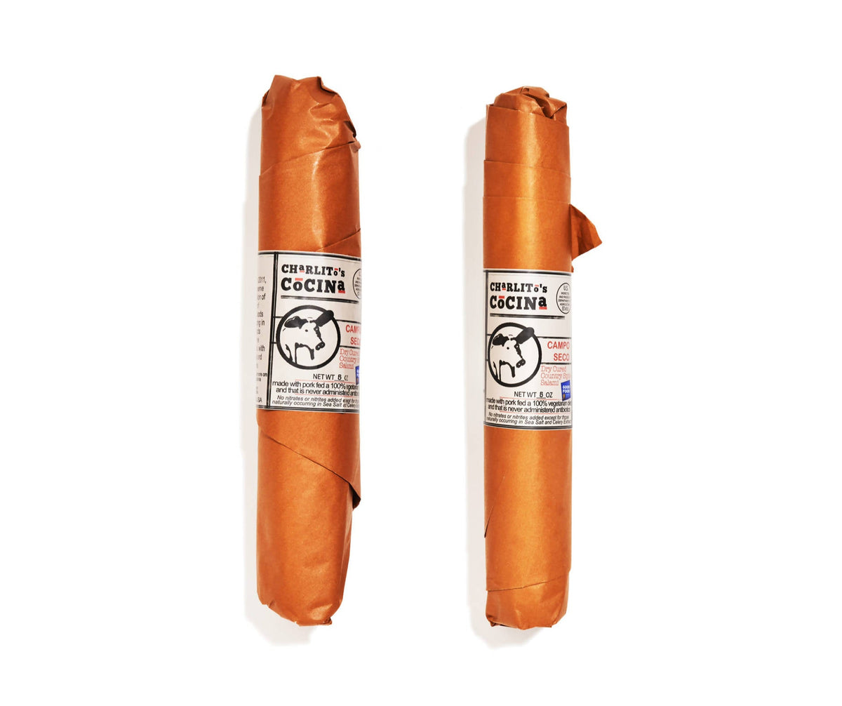 Charlito’s Cocina Campo Seco - Dry Cured Country-Style Salamis- 16 x 5oz