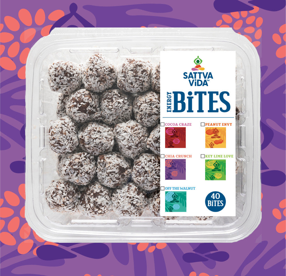 Sattva Vida  Chia Crunch Energy Bites Box - 40 Bites total