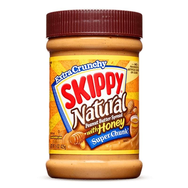 Skippy Natural Super Chunk Peanut Butter Spread With Honey
