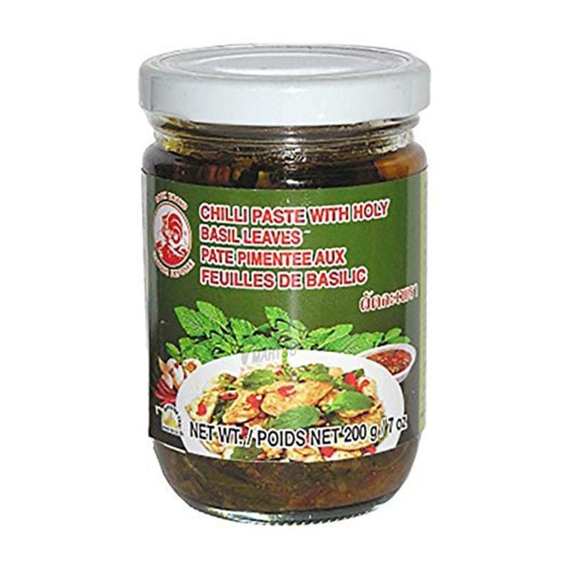 Cock Brand Chilli Paste with Holy Basil Leaves