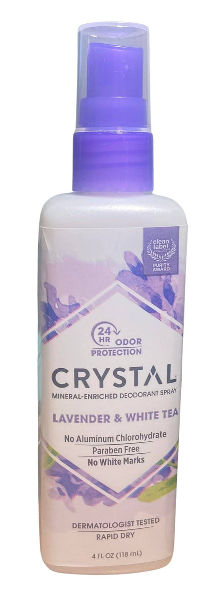 Crystal Deodorant, Spray, Lavender & White Tea