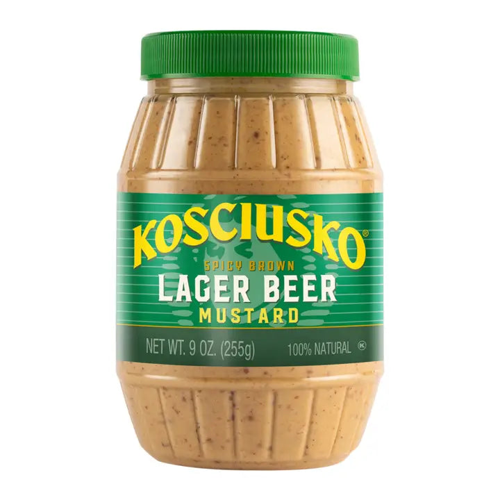 Kosciusko Lager Beer Mustard (9 oz)