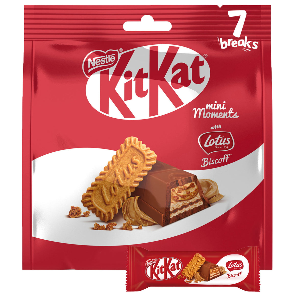 Kitkat Mini Moments with Biscoff  - 7 Breaks
