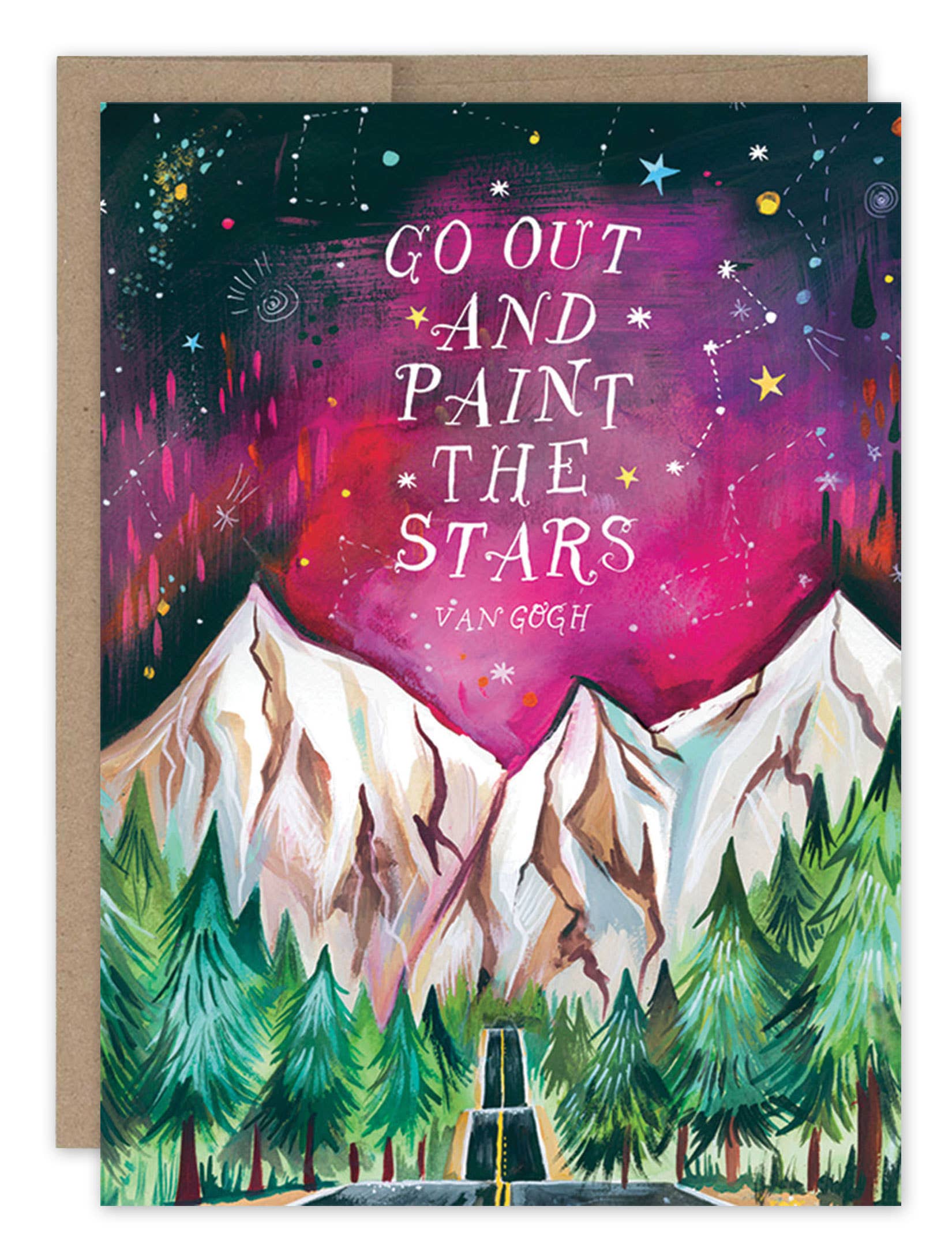 Biely & Shoaf - Night Sky Paint The Stars Encouragement Card
