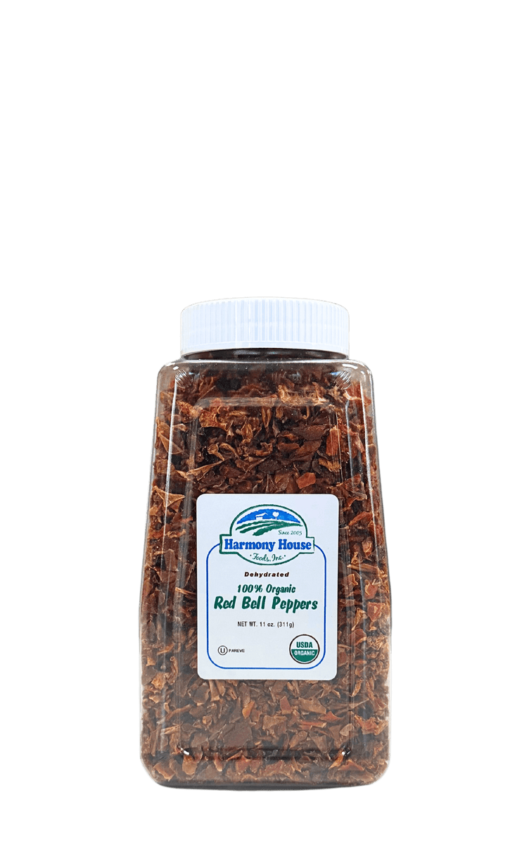 Bell Pepper, Red, Dried, Organic