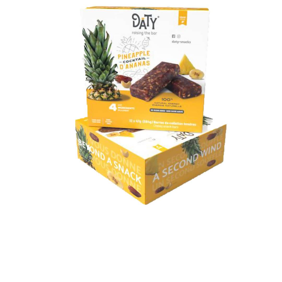 Daty Pineapple Cocktail Date Bars - 12 bars x 47g case
