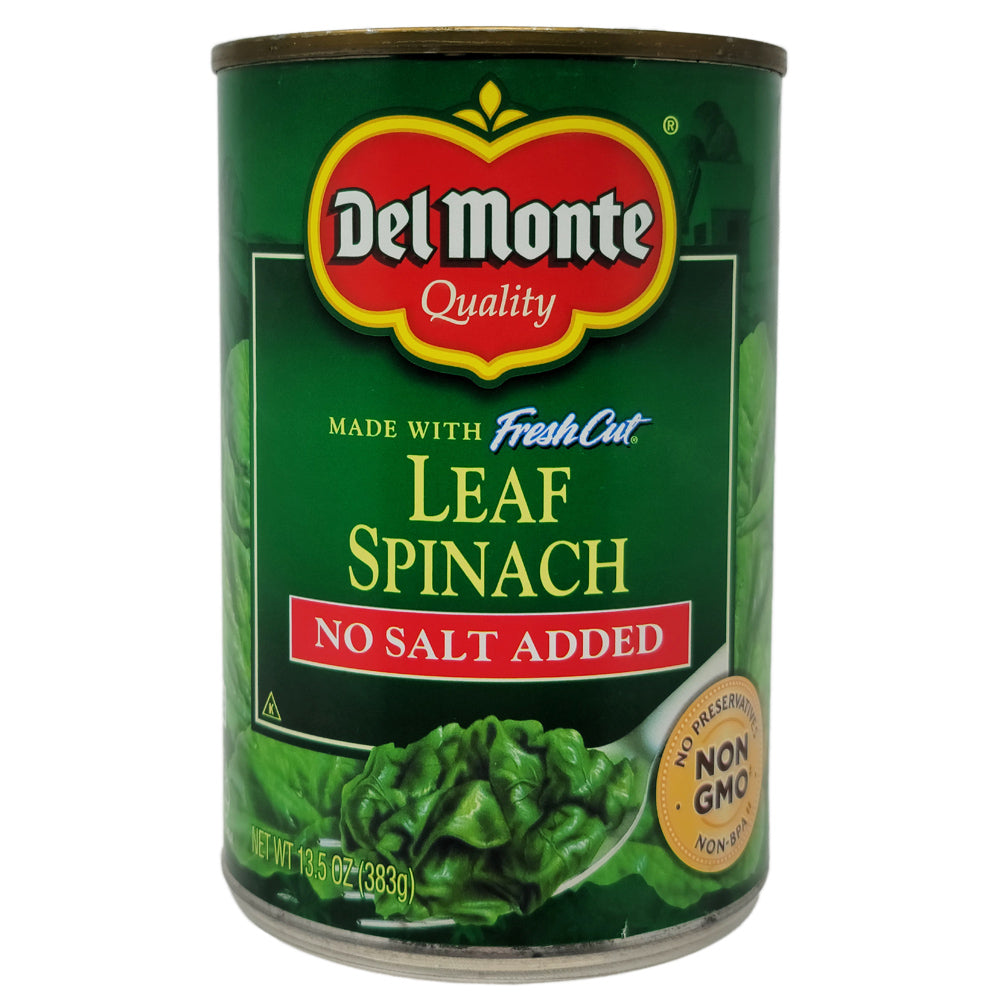 Del Monte No Salt Added Leaf Spinach- 13.5 oz