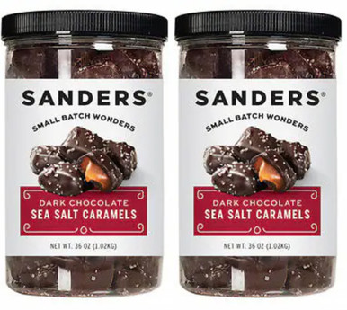 Sanders Dark Chocolate Sea Salt Caramels, 36 oz. (2 PACK)