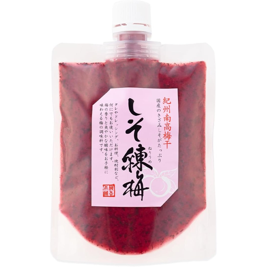 Shiso Ume Neri Ume Kishu Nanko Plum Paste 180g Tube Pack Made in JAPAN - Tokyo Sakura Mall