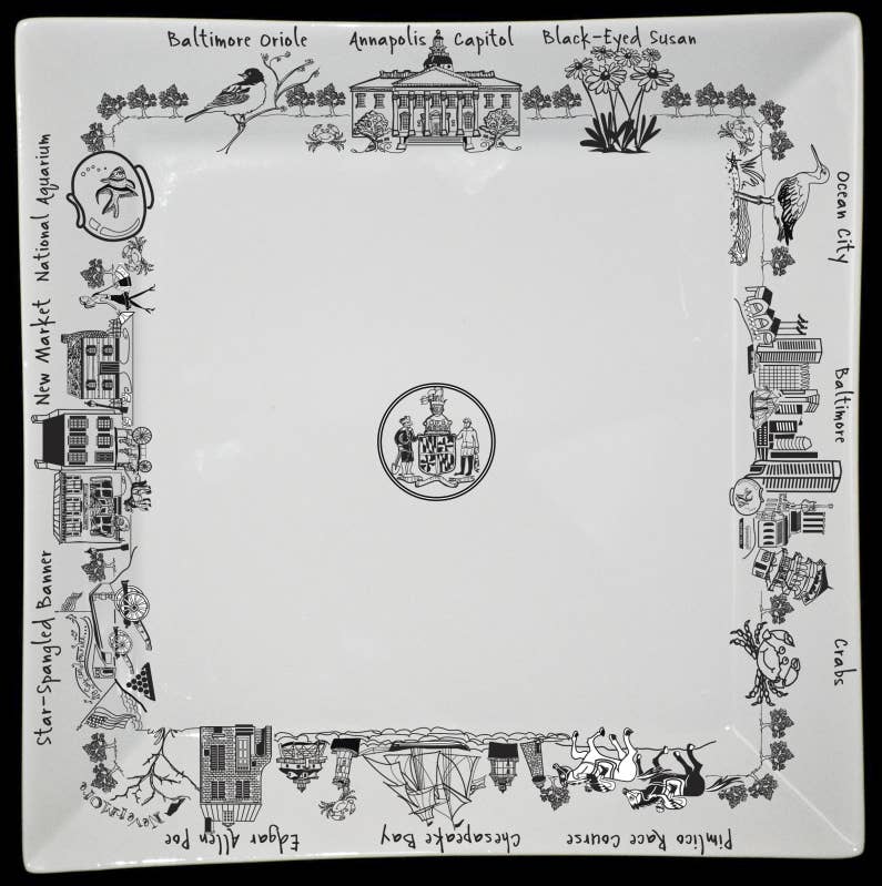 The Dish - Maryland Small Square Plate