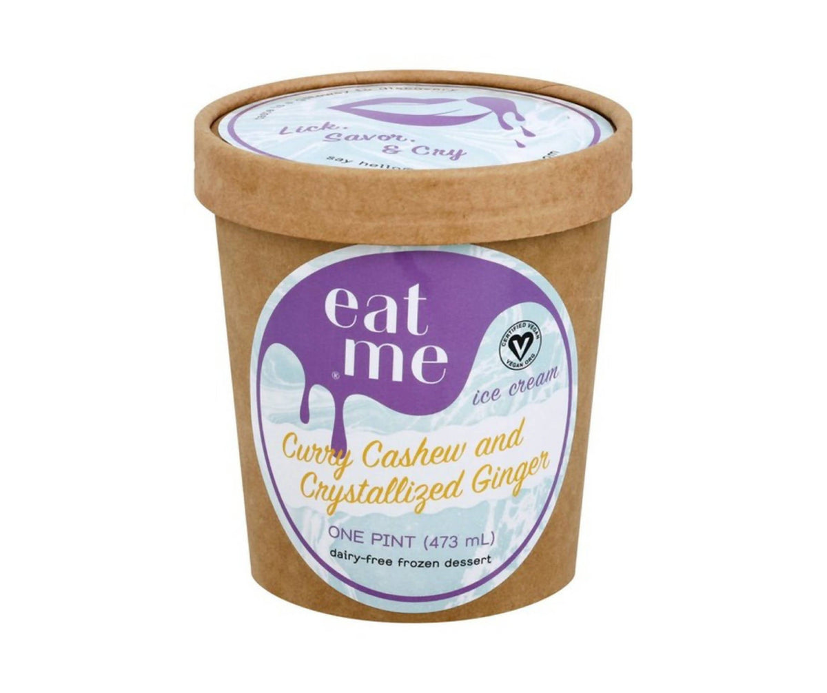 Curry Cashew & Crystallized Ginger Vegan Ice Cream Pints - 8 x 16oz