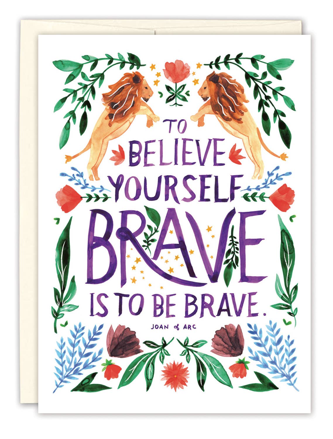 Biely & Shoaf - Believe Yourself Brave Encouragement Card