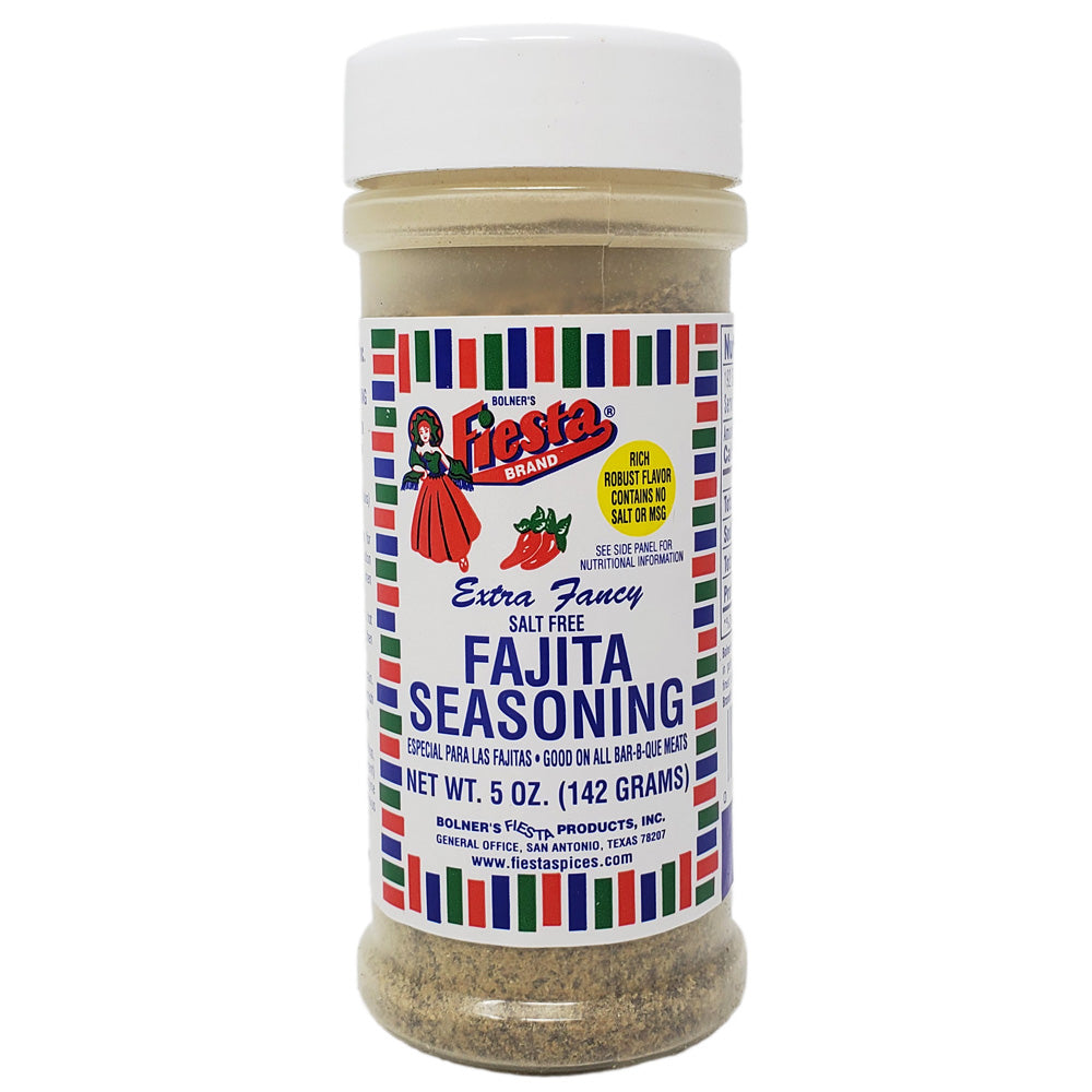 No Salt Fiesta brand Salt Free Fajita Seasoning