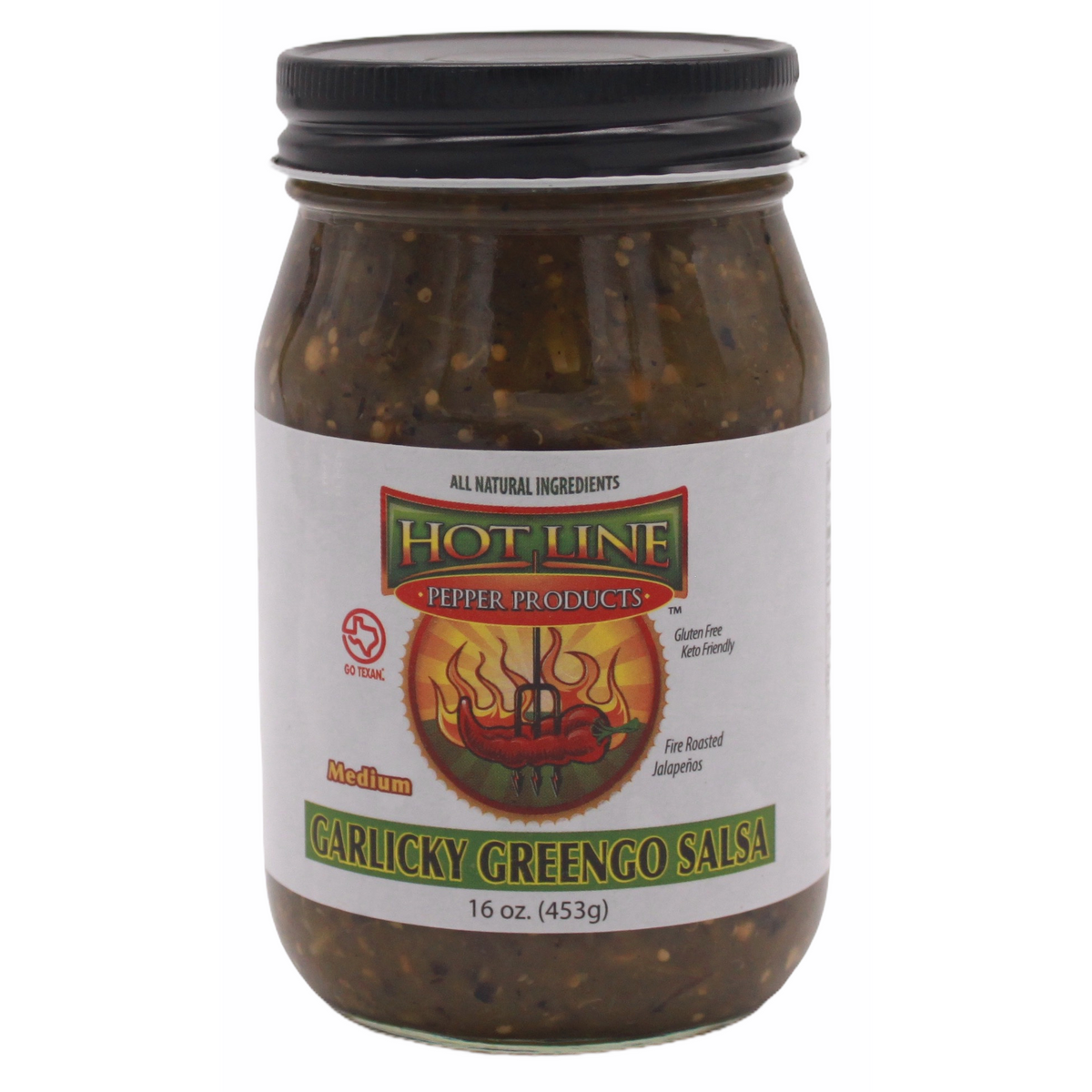 Hot Line Pepper Products Garlicky Greengo Salsal