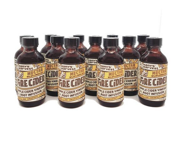 Nectar Fire Cider Bottles - 16 x 2oz - Hany's Harvest