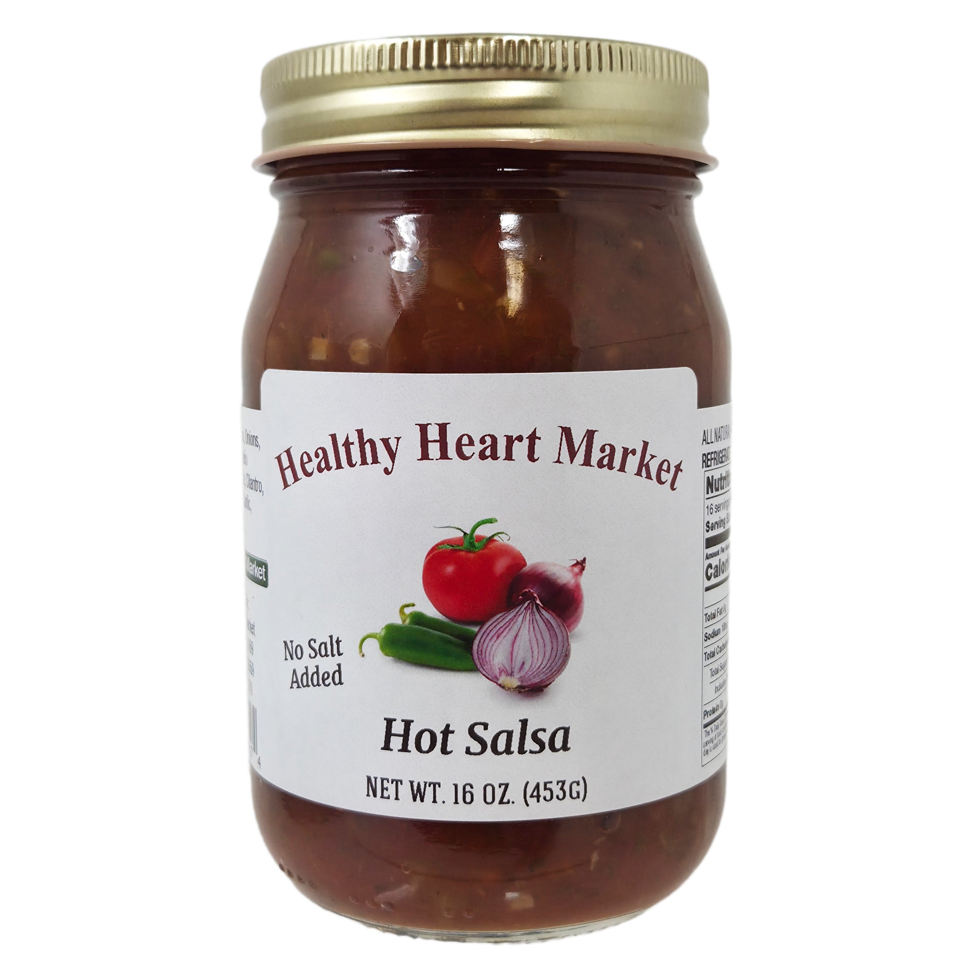 Healthy Heart Market No Salt Added Hot Salsa - 16oz.
