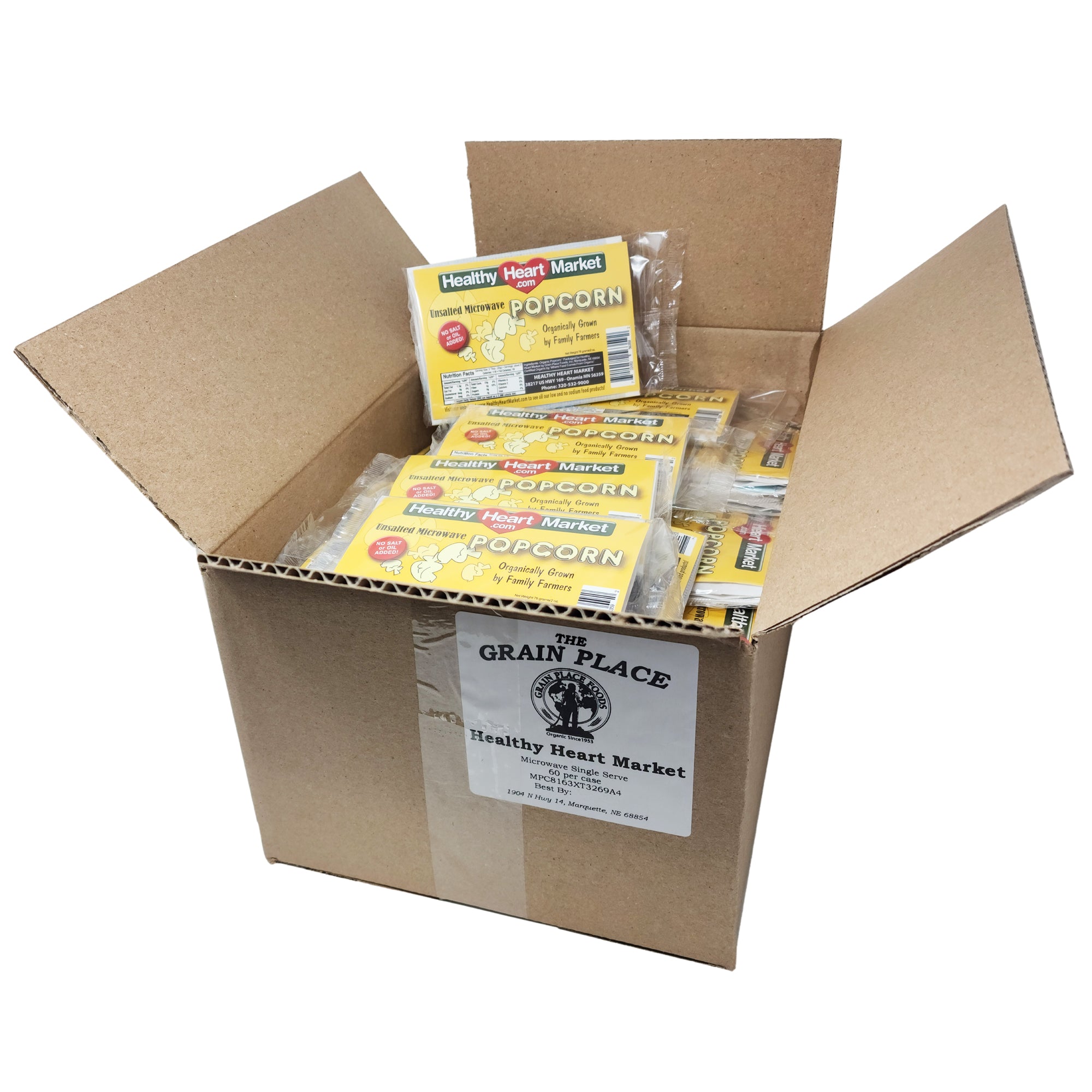 Case of 60 Healthy Heart market popcorn