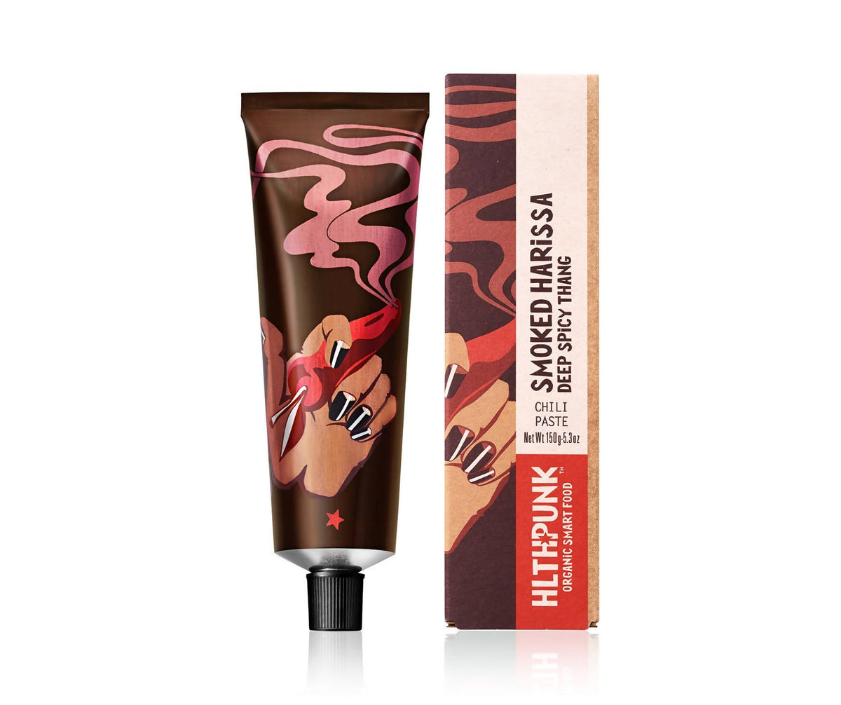 HlthPunk HARISSA Chili Paste Organic Tube (Deep Spicy Thang) - 8 x 150g