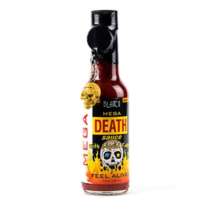 Blair's Mega Death Sauce With Liquid Fury And With Skull Key Chain