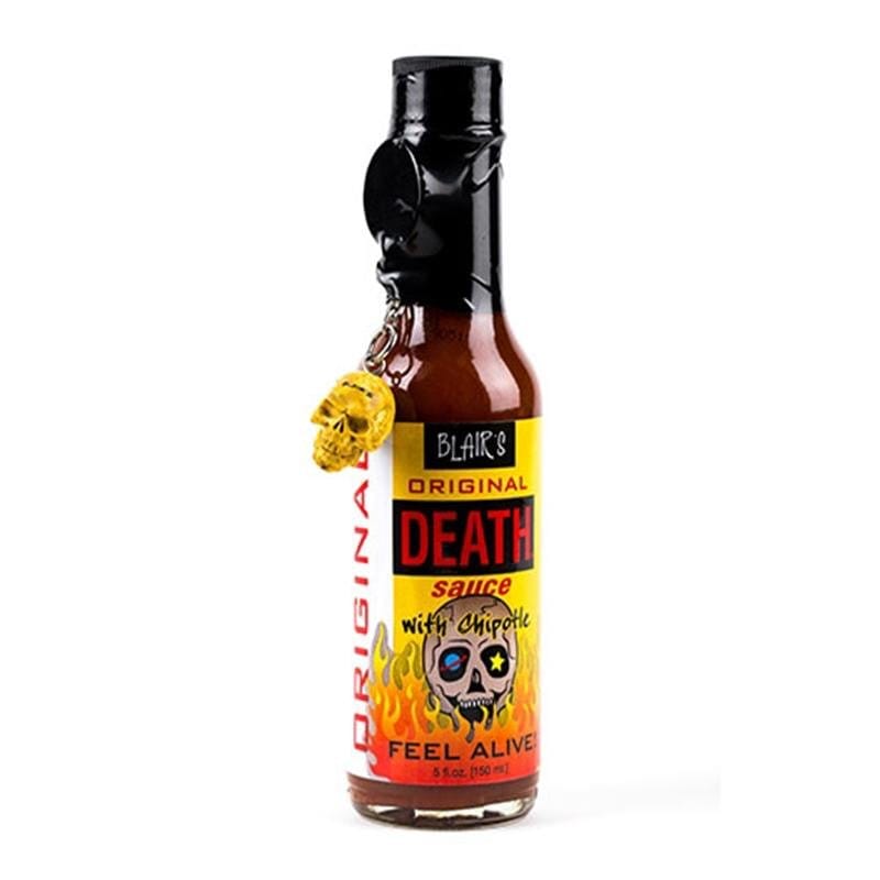 Blair's Original Death Sauce With Chipotle And With Skull Key Chain