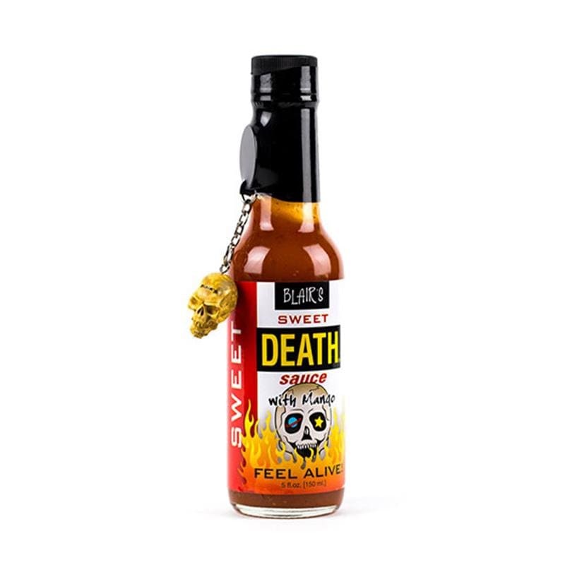 Blair's Sweet Death Sauce with Habanero and Skull Key Chain