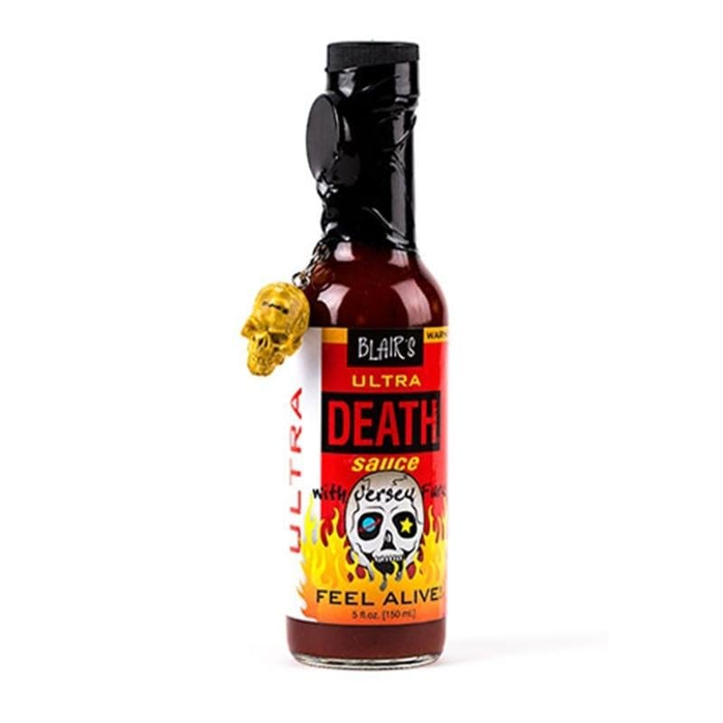 Blair's Ultra Death Sauce With Jersey Fury And With Skull Key Chain