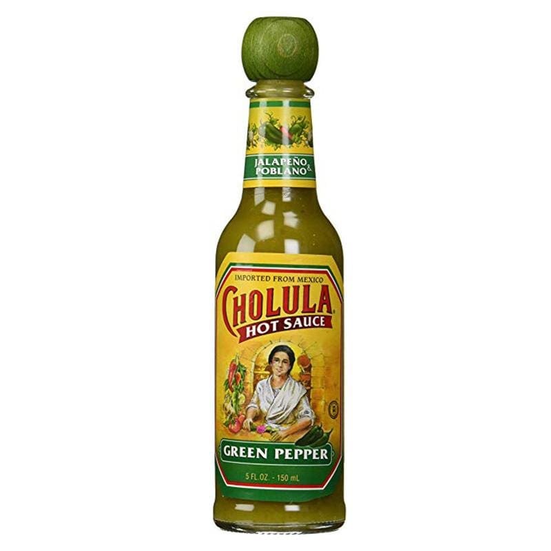 Cholula Green Pepper Hot Sauce With The Wooden Stopper Top