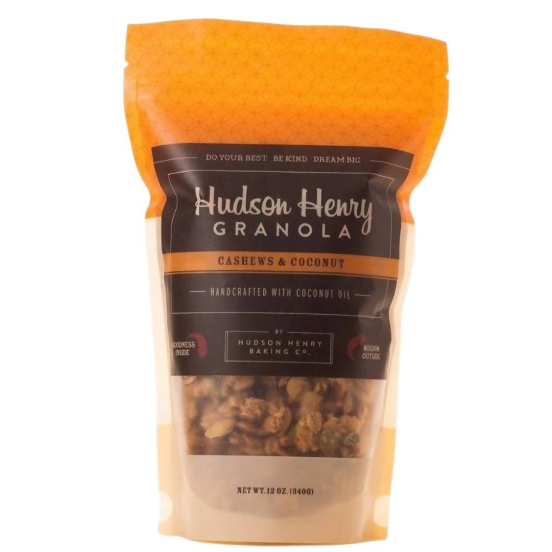 Hudson Henry Cashews & Coconut Granola Bags - 6 bags x 12oz case
