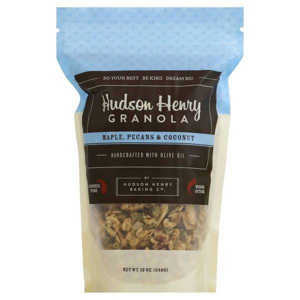 Hudson Henry Maple, Pecans & Coconut Granola Bags - 6 bags x 12oz case
