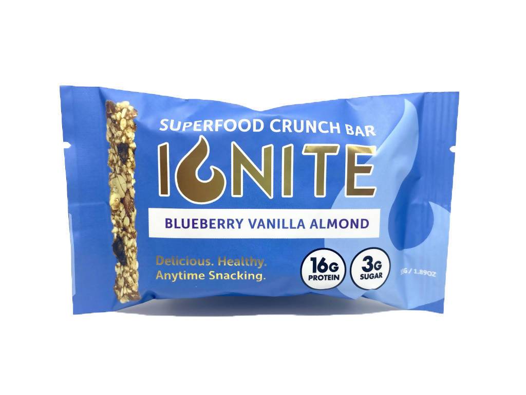Ignite Superfood Bar Blueberry Vanilla Almond - 12 Bars x 1.89oz