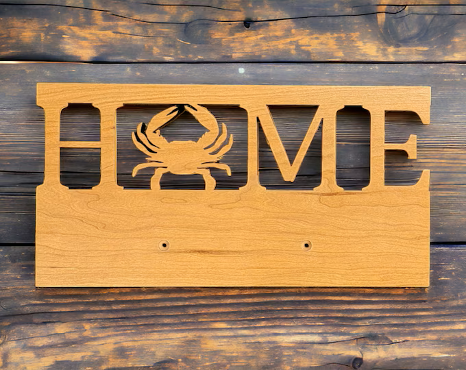 Leroy Magnetic Key holder- HOME with Crab