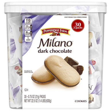 Pepperidge Farm Milano Cookies, 0.75 oz., 30 Count