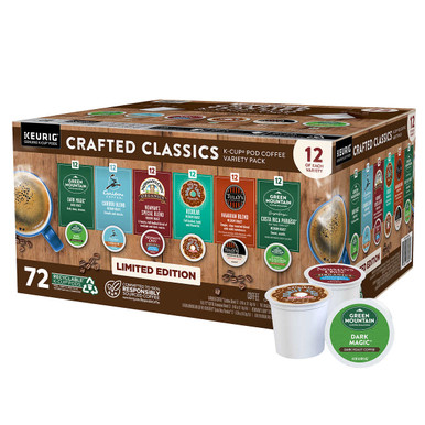 Keurig K-Cup Pods Crafted Classics Collection Variety Pack, 72 ct.