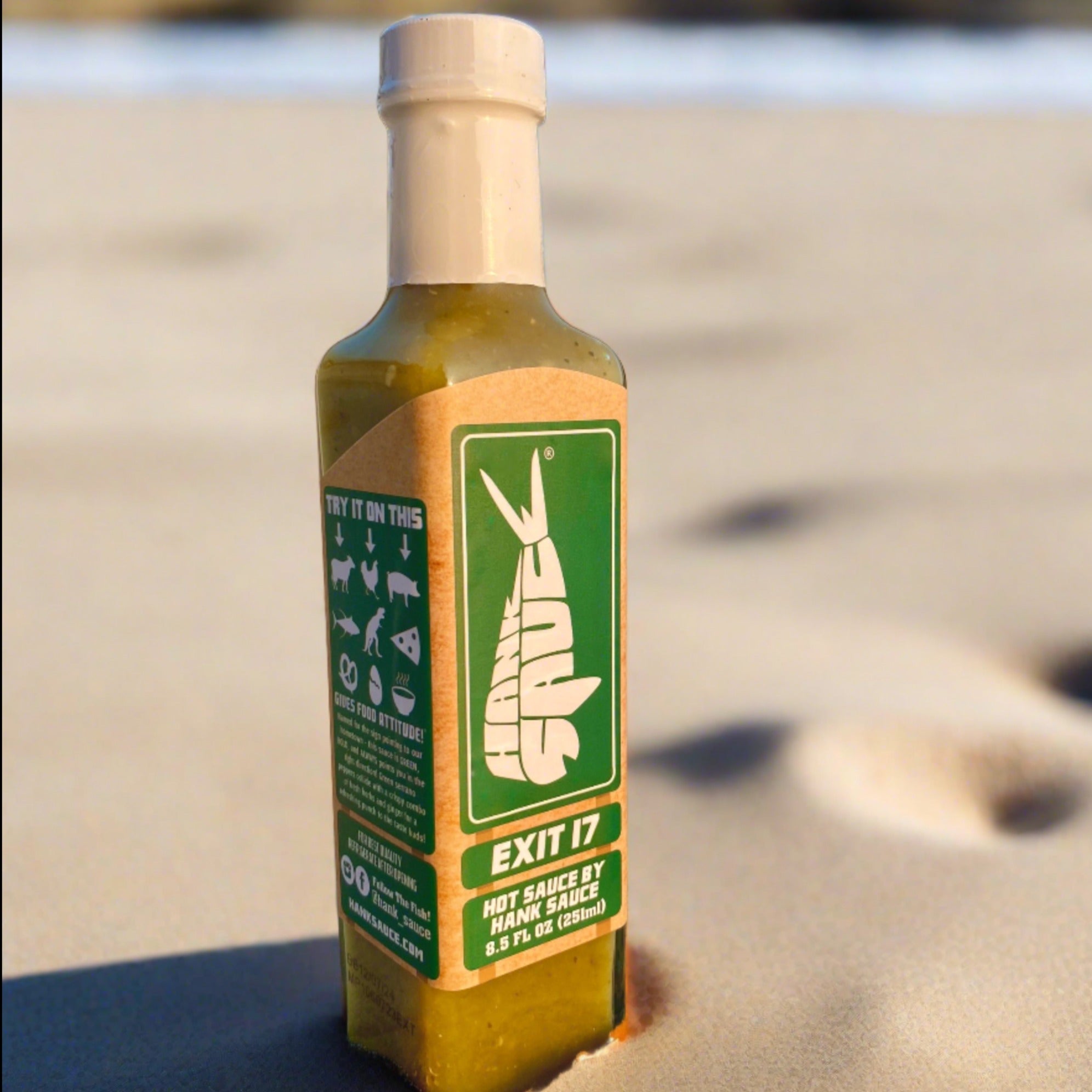 Hank Sauce Exit 17 Hot Sauce 8.5oz