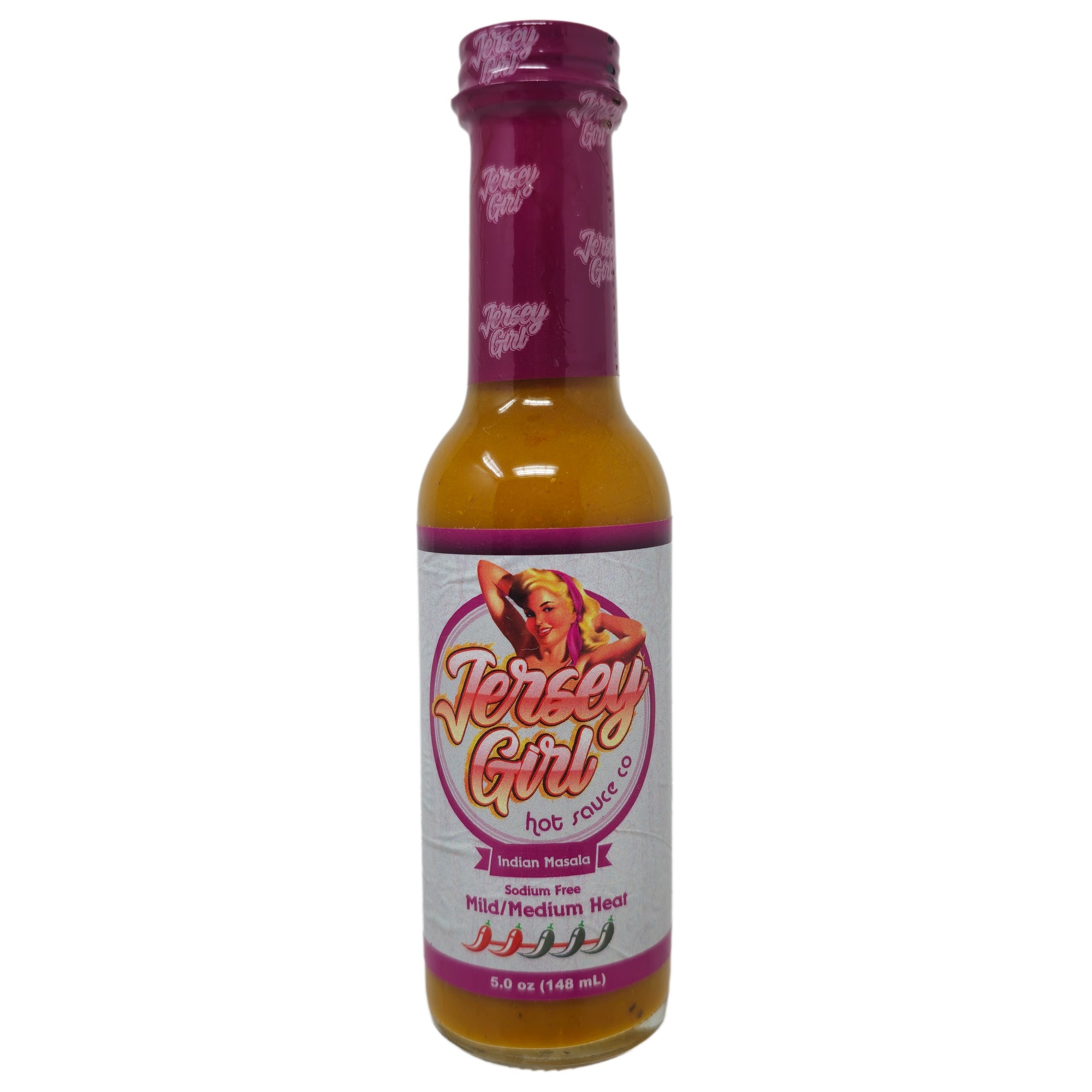 Jersey Girl Indian Masala Curry Hot Sauce Sodium Free - 5oz.