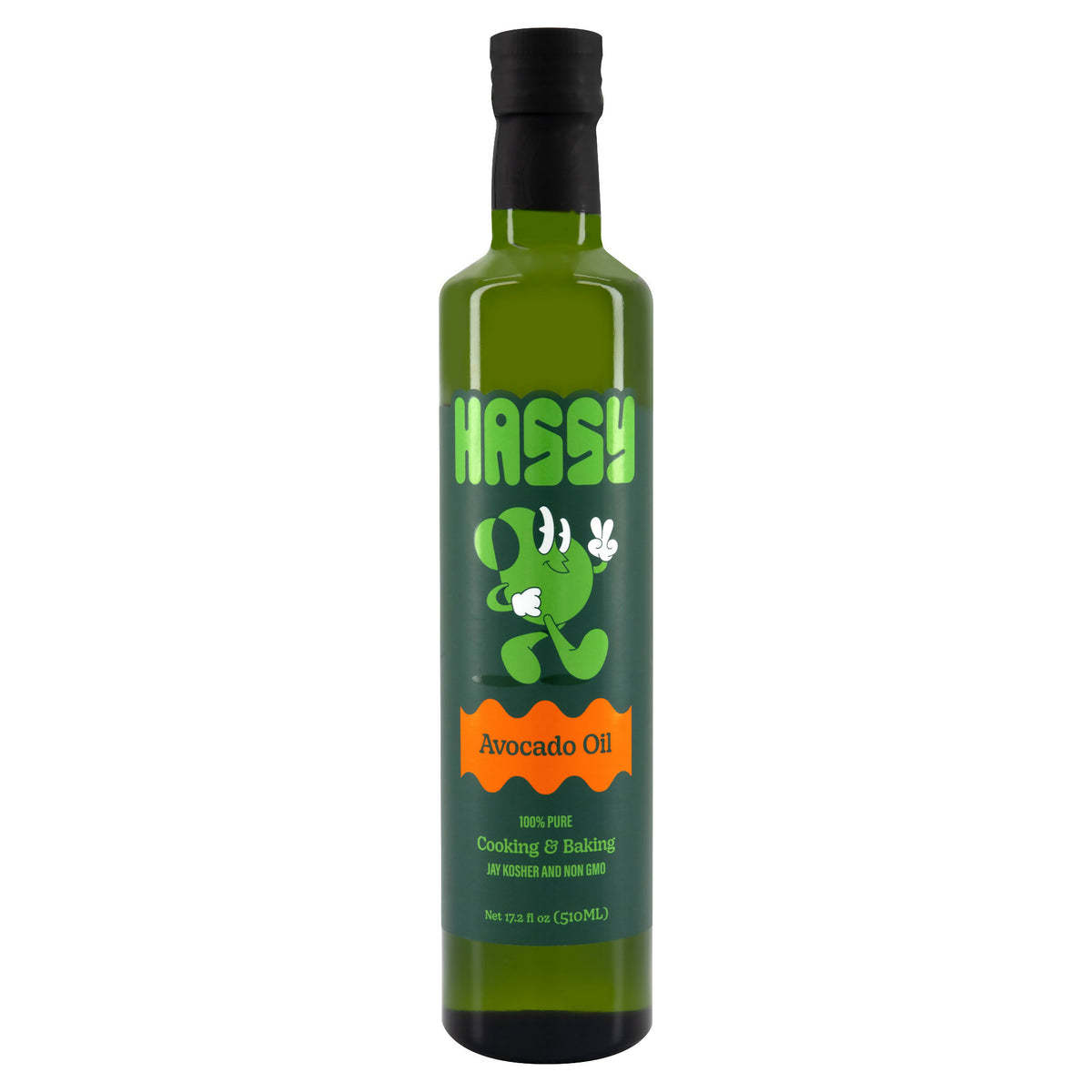 Hassy Avocado Oil Cooking Glass Bottle - 17.2 fl oz (510mL)